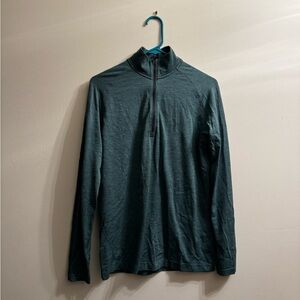 Dark Green Lululemon metal vent tech half zip Pullover